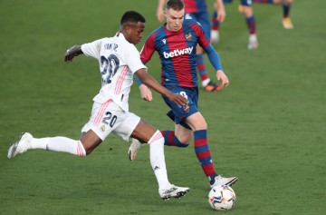 西甲:皇家马德里VS莱万特,最新数据库比分预测