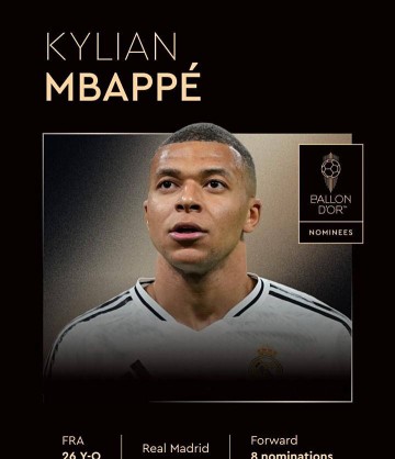 第8次金球奖陪跑之旅:26岁的姆巴佩何时才能攀登至个人巅峰?